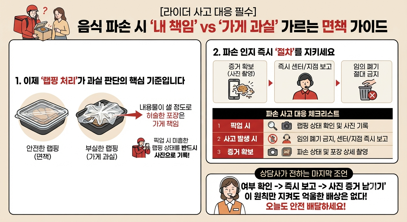 음식 파손 면책